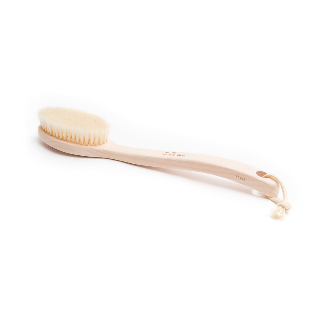 Hog Hair Body Brush - Medium Firm, 13.5"