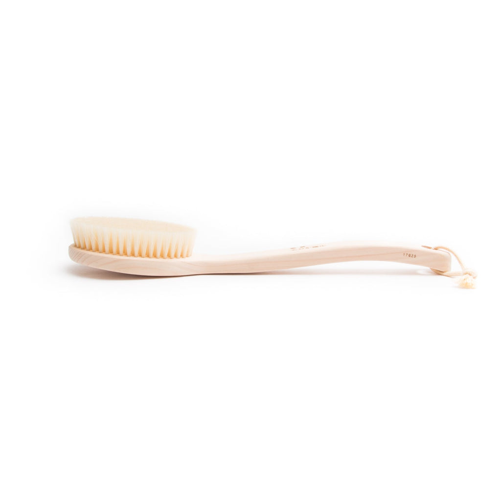 Hog Hair Body Brush - Medium Firm, 13.5"